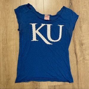 PINK KU Rhinestone top